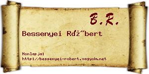 Bessenyei Róbert névjegykártya