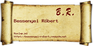 Bessenyei Róbert névjegykártya